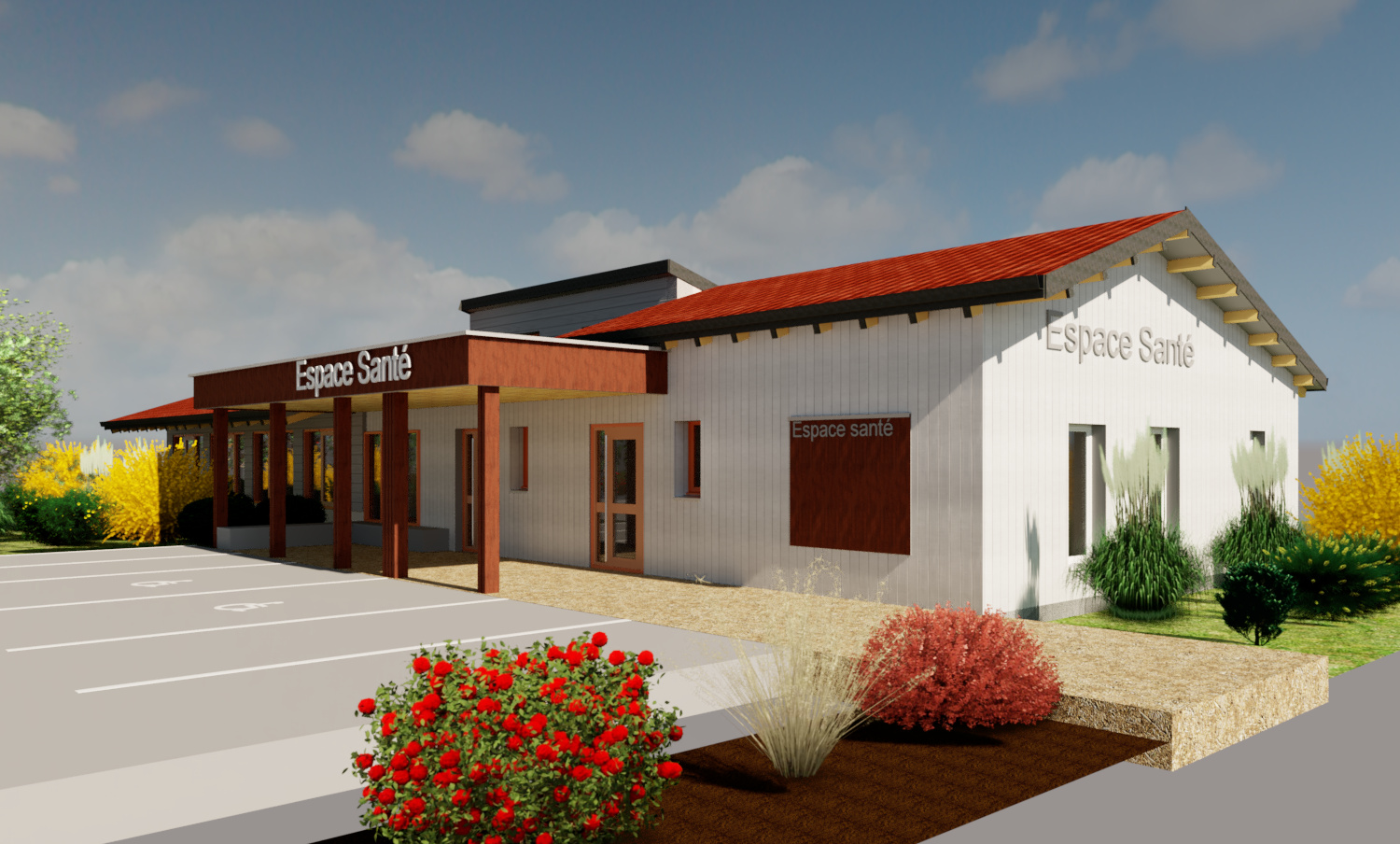 Cabinet Kinésithérapie - Vue 3D 1